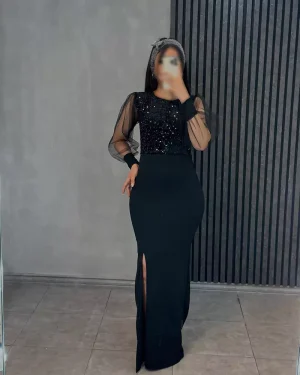 مجلسی مشکی مدل آریانا